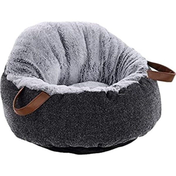 Flamingo Cat & Dog Basket Pofa Grey And Light Grey (48x48x30cm)