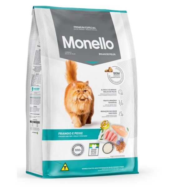 Monello Special Premium Cat Hairball Dry Food Chicken And Fish