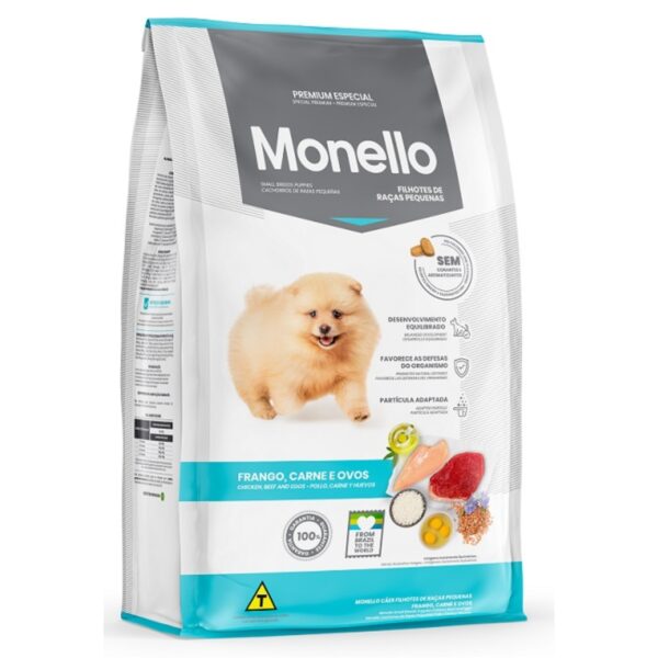 Monello Special Premium Small Breed Puppy Dry Food Chicken, Beef And Eggs