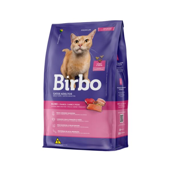 Birbo Premium Adult Cat Dry Food Blend Chicken, Beef And Fish